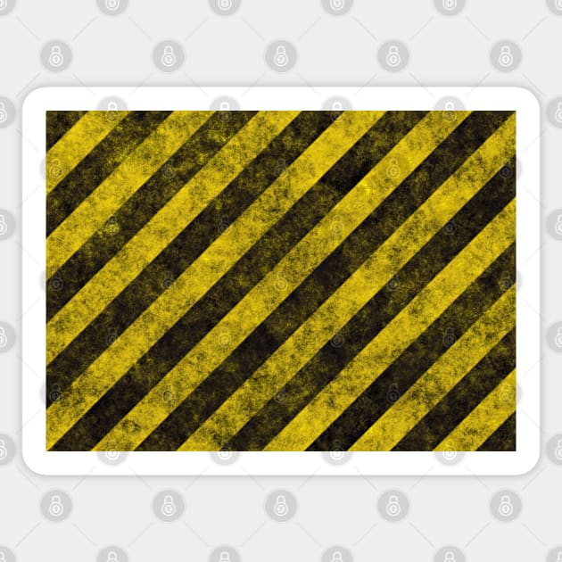 Hazard Stripes - Never Lose Things Again Sticker by clearviewstock
